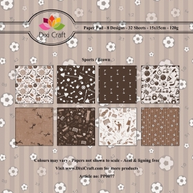 Papiery Dixi 15x15 cm Sport Brown