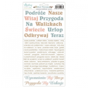 Bon Voyage -Naklejki papierowe -sowa  MT-BON-13PL