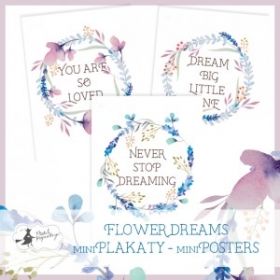 Zestaw mini plakatów Flower Dreams 15x20cm