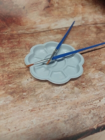 Pdzel 1,5mm syntetyczny niebieski okrgy