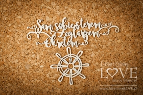 Napis- Sam sobie sterem- Ocean Adventure