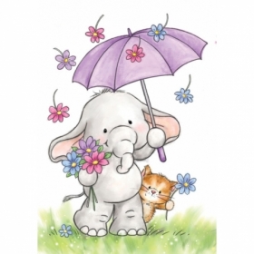 Stempel WRS Bella with Umbrella so z parasolem