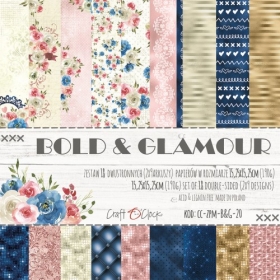 Bold & Glamour - zestaw papierów 15,25x15,25cm