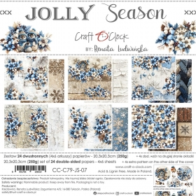 JOLLY SEASON - zestaw papierw  CC-C79-JS-07