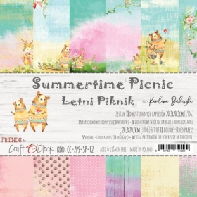 SUMMERTIME PICNIC - zestaw papierów 20,3x20,3cm