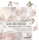 LOVE ME FOREVER - zestaw papierów 15x15