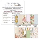 ScrapBoys- SEWING LOVE- zestaw papierw 15x15
