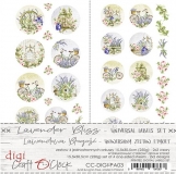 Zestaw ETYKIET 03 - Lavender Bliss, uniwersalny
