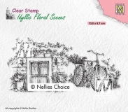 Stempel Nellie's Choice Stare Drzwi i Rower