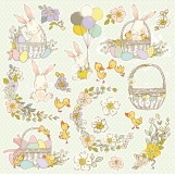 Papier dwustronny 30x30 Hopping Bunnies 07