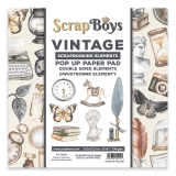 ScrapBoys - PopUp VINTAGE 15x15 zestaw do wycinani