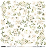 Simple Story Flowers 3 beige - arkusz do wycinania