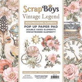 ScrapBoys - VINTAGE LEGEND zestaw POP UP 15x15cm
