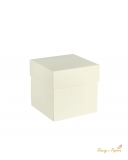 PUDEKO EXPLODING BOX - KREMOWE - 8x8x8cm