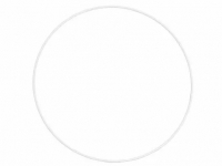 Obrcz - metalowa baza florystyczna 20cm biaa