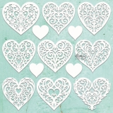 Dekor - Hearts Filigree  MT-CHIP2-D105