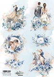In frosty colors A4 - Rice paper Wedding/lub