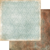 Papier bazowy - Mint- brown 20x20cm