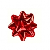 Rozeta kokarda mini samoprzylepna 25mm czerw 1szt.