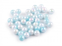 Koraliki plastikowe efekt memaid 10mm 10szt. niebi