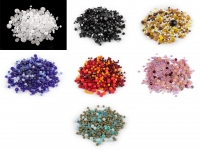 Koraliki szklane mix rozmiar czerwone 25g