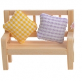 Dekoracyjna aweczka z poduszkami 1szt. 8x3,5x6cm