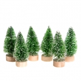 Choinki dekoracyjne 5 cm 6 szt. zielone