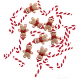 Ozdoby 3d 28 szt. Gingerbread & candy canes