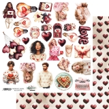 LOVE- arkusz dodatkw 30x30cm