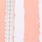 Linijka metalowa do darcia papieru 35cm poszarpane