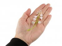 Gałązka sztuczna konwalia 5szt.