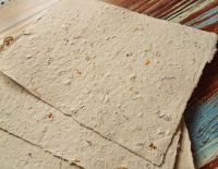 Papier czerpany A5 z�otko 1szt.