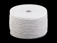 Sznurek skr�cany 3mm mleczny 1m