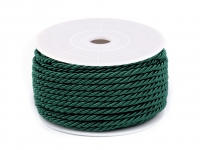 Sznurek skr�cany 3mm zielony ciemny 1m