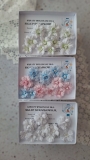 Kwiaty bawe�niane 3-5cm 12szt. NIEBIESKO- RӯOWE