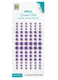 ENAMEL DOTS kropki pere�ki 84szt. PURPLE FIOLET