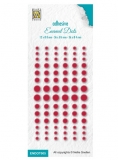 ENAMEL DOTS kropki pere�ki 84szt. RED CZERWONE