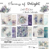 FLOWERS OF DELIGHT - zestaw papier�w 20x20