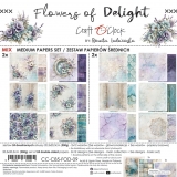 FLOWERS OF DELIGHT - zestaw papier�w 20x20 MIX