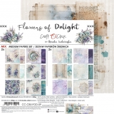 FLOWERS OF DELIGHT - zestaw papier�w 20x20 MIX
