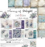 FLOWERS OF DELIGHT - zestaw papier�w 30x30cm