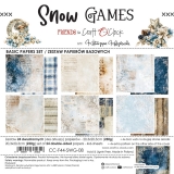 SNOW GAMES- 20x20 zestaw papierów MIX