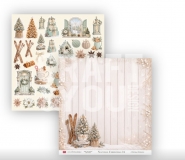 Zestaw papierów MAŁY- NATURAL CHRISTMAS 6szt.