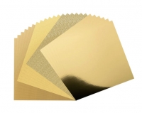 Zestaw papier�w z�otych 30x30cm 24szt.