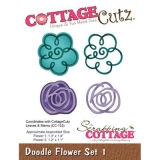 Wykrojnik Cottage Cutz Doodle Flowers Set 1