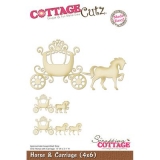 Wykrojnik Cottage Cutz Horse & Carriage (4x6)