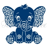 Wykrojnik Tattered Lace- Baby Elephant