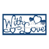 Wykrojnik Tattered Lace- With Love Panel