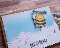 Stempel- Bee Strong 2x3