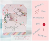 Stempel- Moody Unicorns 4x6